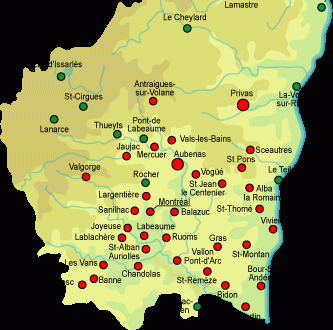 Carte des Villages